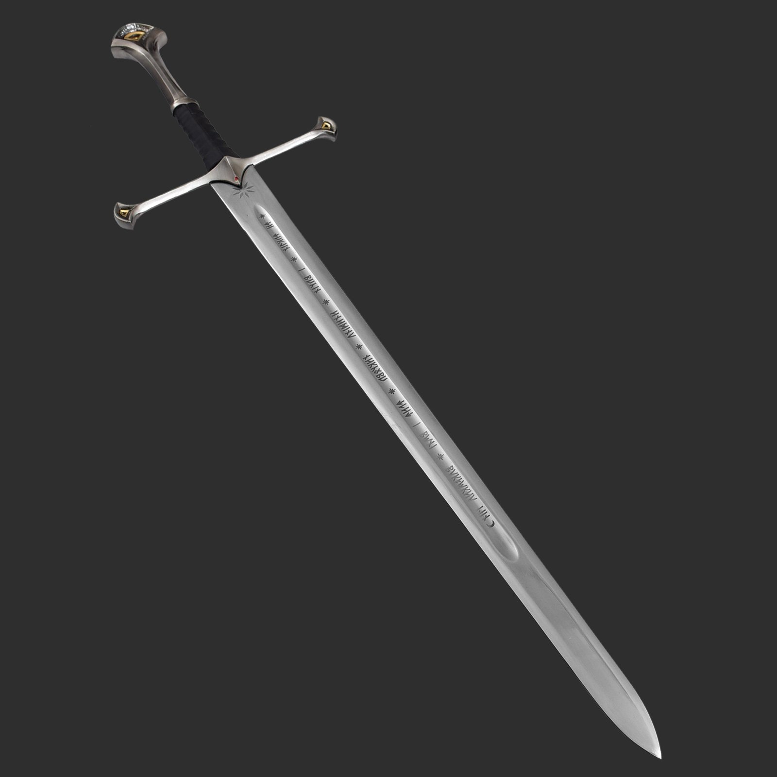 Handmade 40" Stainless Steel Fantasy Broadsword with Engraved Runes